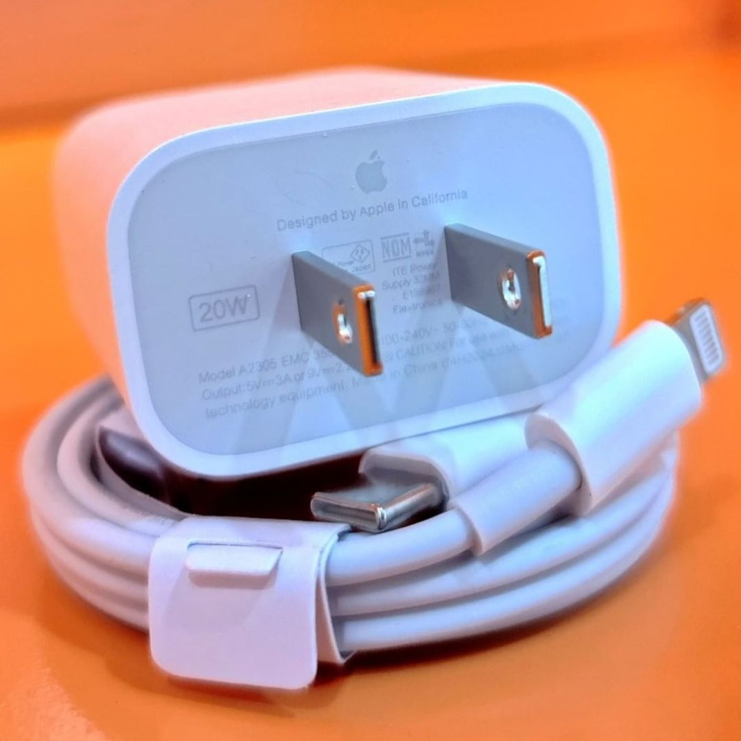 ⚡🔌 CARGADOR 20W (CARGA RÁPIDA) USB C - LIGHTNING IPHONE 11 AL 14PROMAX 🔋⚡