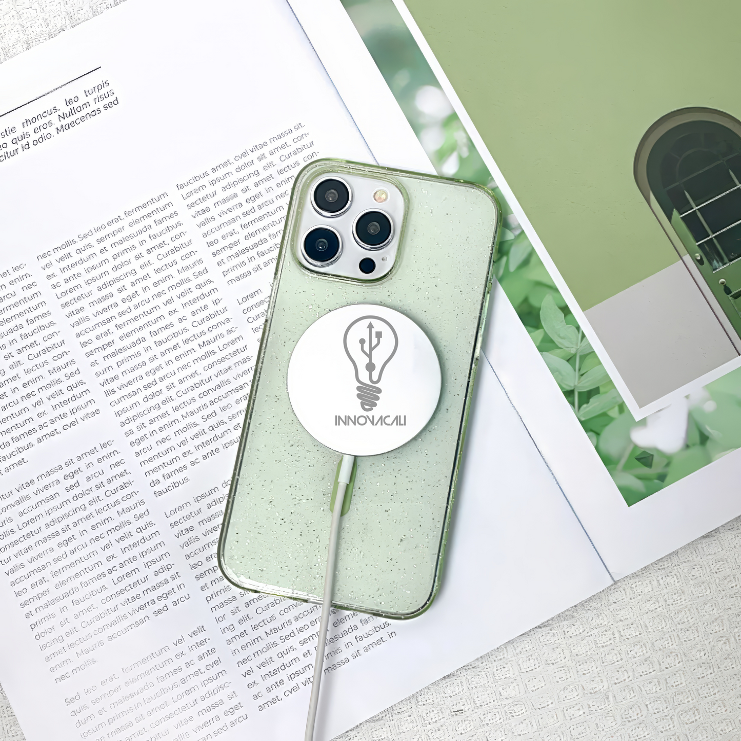 ACRILICO ESCARCHA MAGSAFE IPHONE