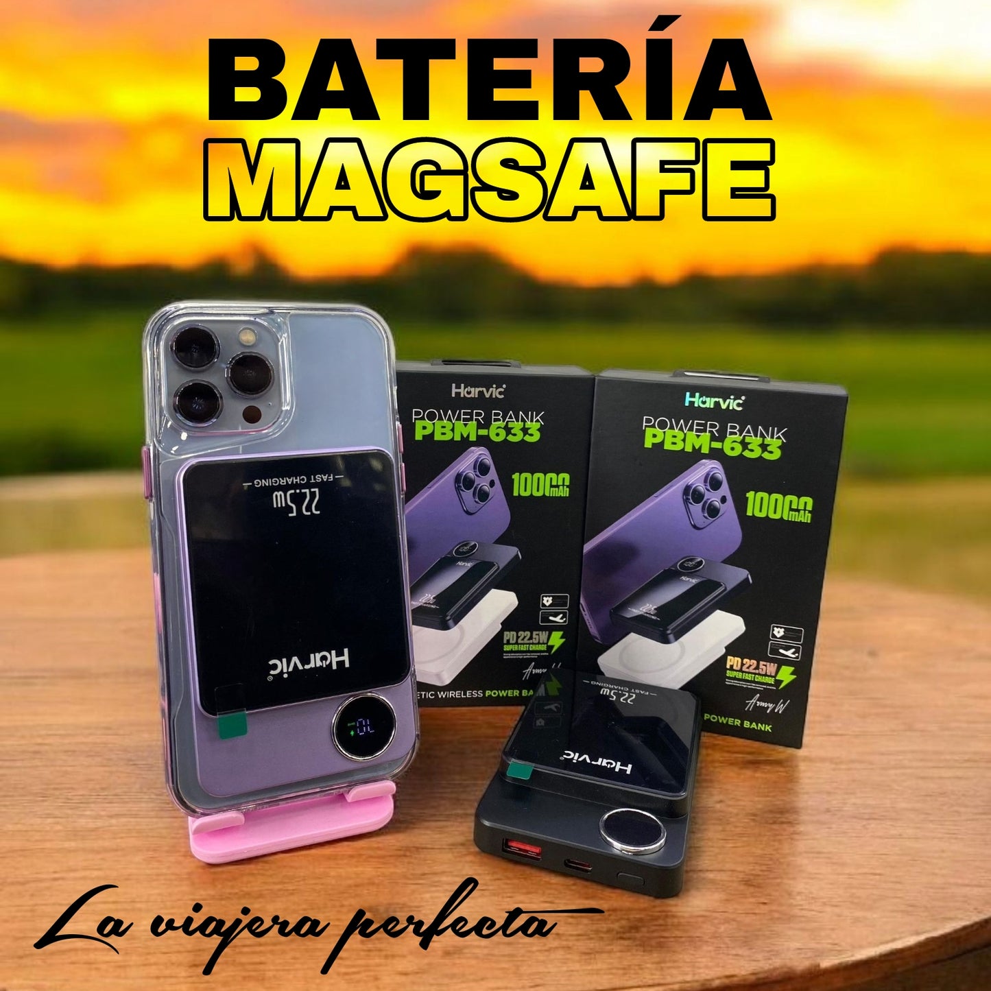 🧲 BATERÍA MAGSAFE HARVIC 10.000 MAH 🔋