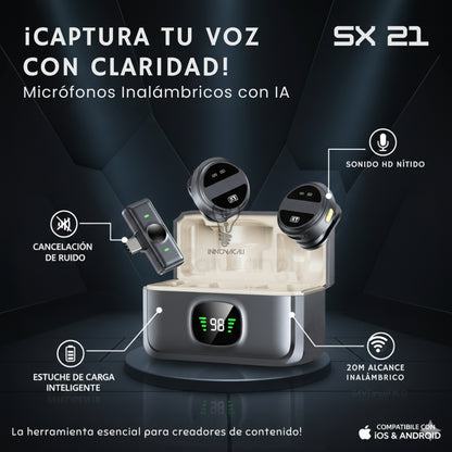 🎤 MICRÓFONOS SX 21 | Excelente Calidad de Audio + Imánes 🧲