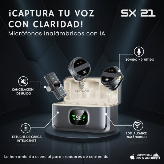 🎤 MICRÓFONOS SX 21 | Excelente Calidad de Audio + Imánes 🧲