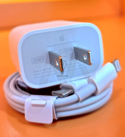 ⚡🔌 CARGADOR 20W | (ORIGINAL) USB C - Lightning (1 Metro) 🔋⚡