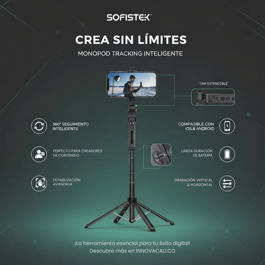 Trípode Monopod con Seguimiento Facial SOFISTEK AT-SK340