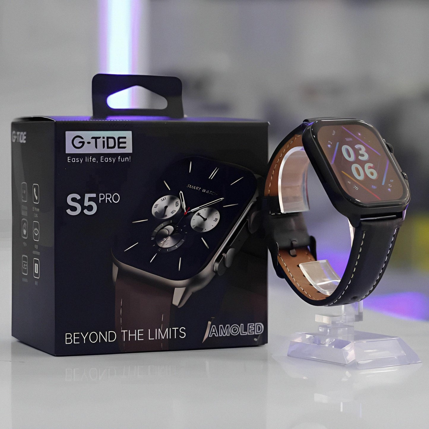 ⌚ RELOJ INTELIGENTE G-TIDE S5 PRO | 7 Días de Batería + Pantalla AMOLED