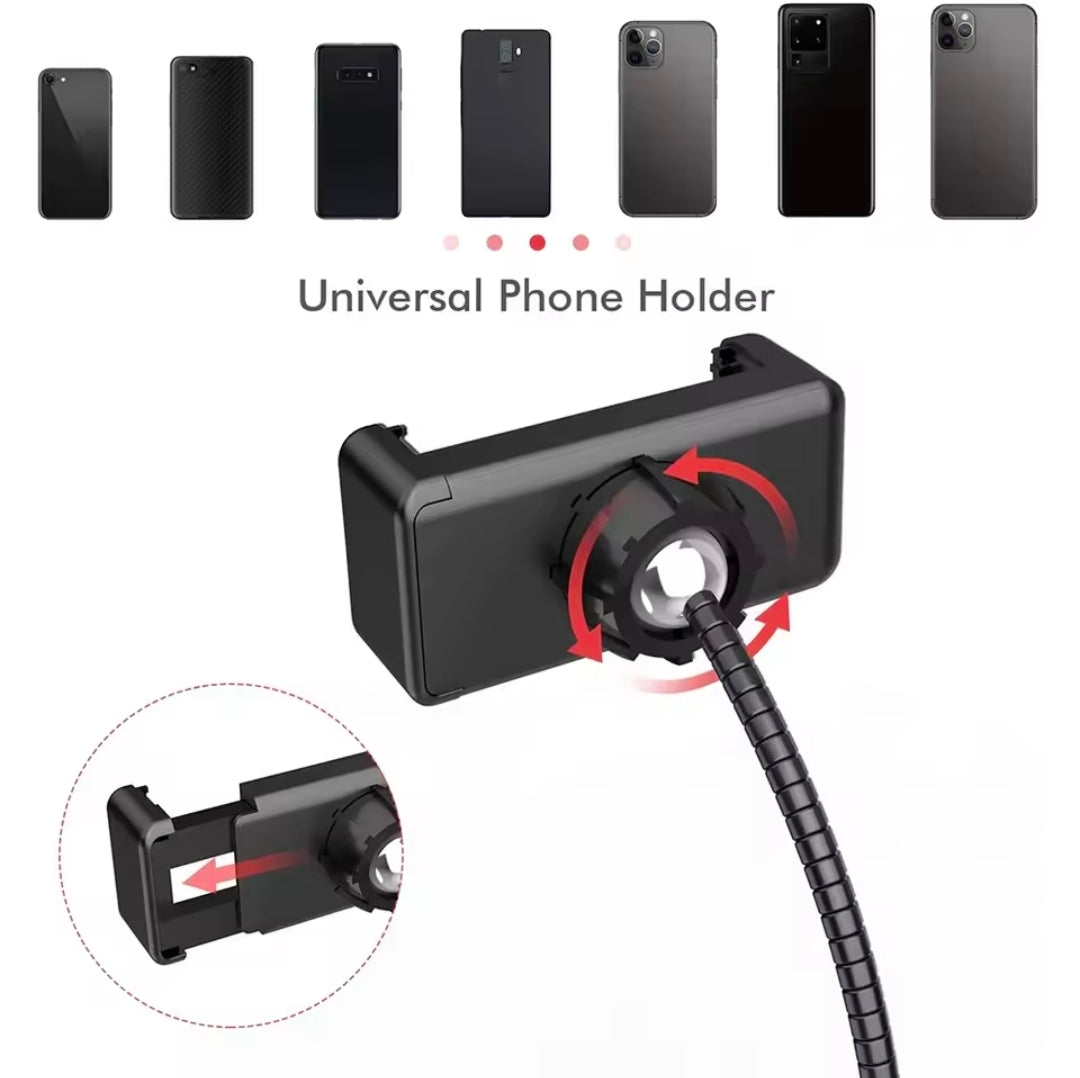 💡 Aro Selfie Profesional de 54 CM (21") | 3 Tonos, Maletín, Control y 3 soportes de Celular