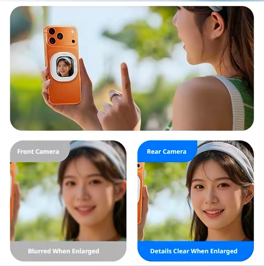 Pantalla Selfie Magnética para Celular T30 | Graba con tu cámara trasera