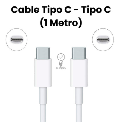 🔌 Cargador 20W Completo Tipo C - Tipo C (1 Metro)