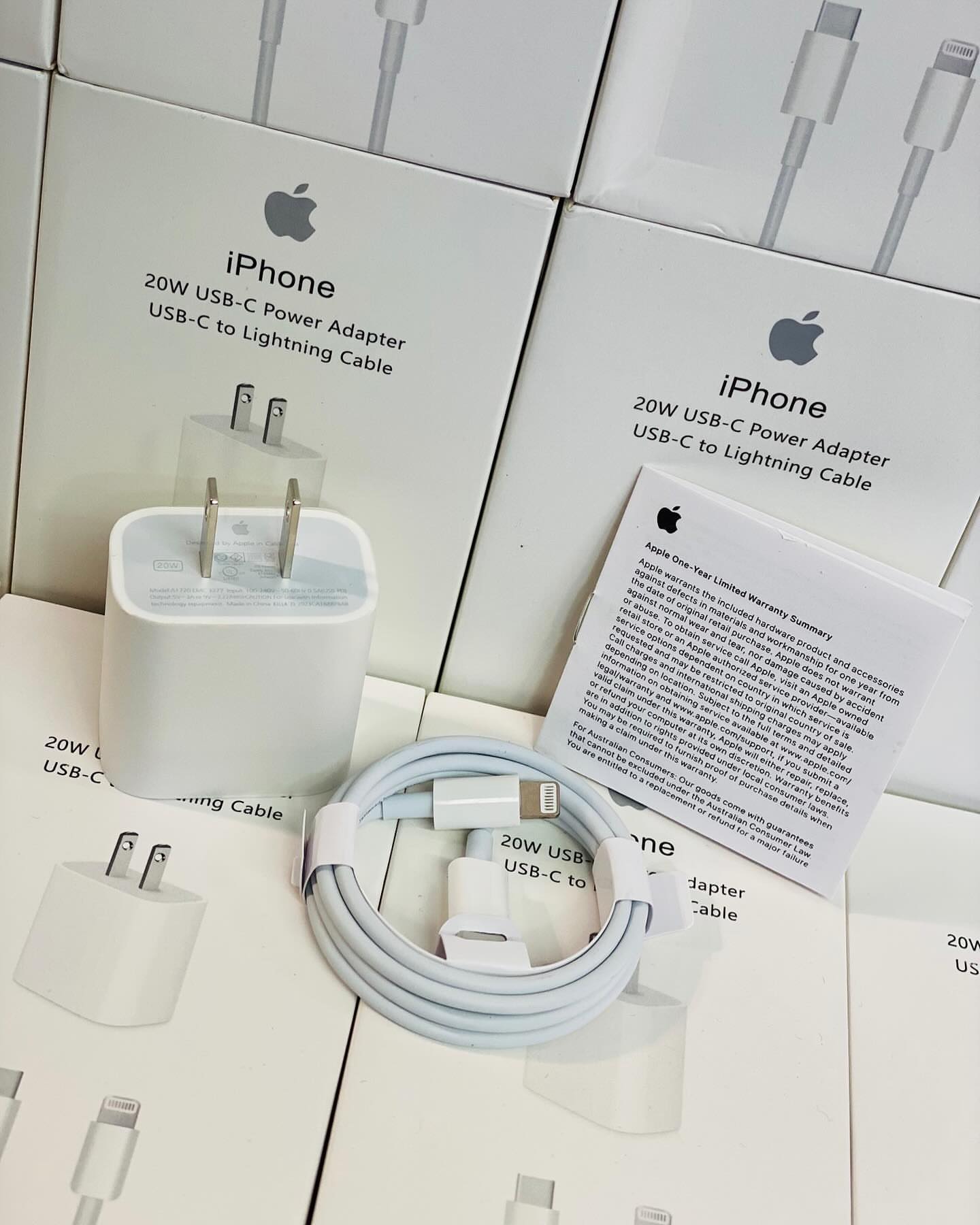 ⚡🔌 CARGADOR 20W (CARGA RÁPIDA) USB C - LIGHTNING IPHONE 11 AL 14PROMAX 🔋⚡